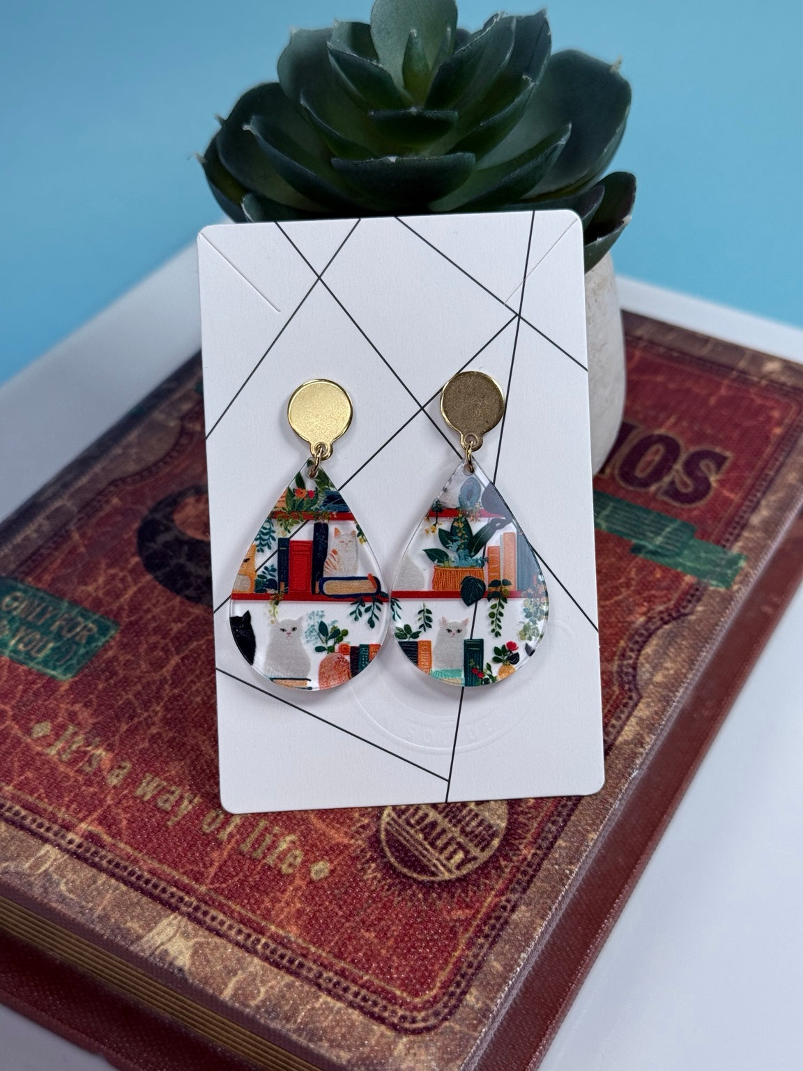 Pantallas Book Lover gatos y libros