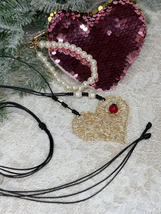 Lady Bug Necklace