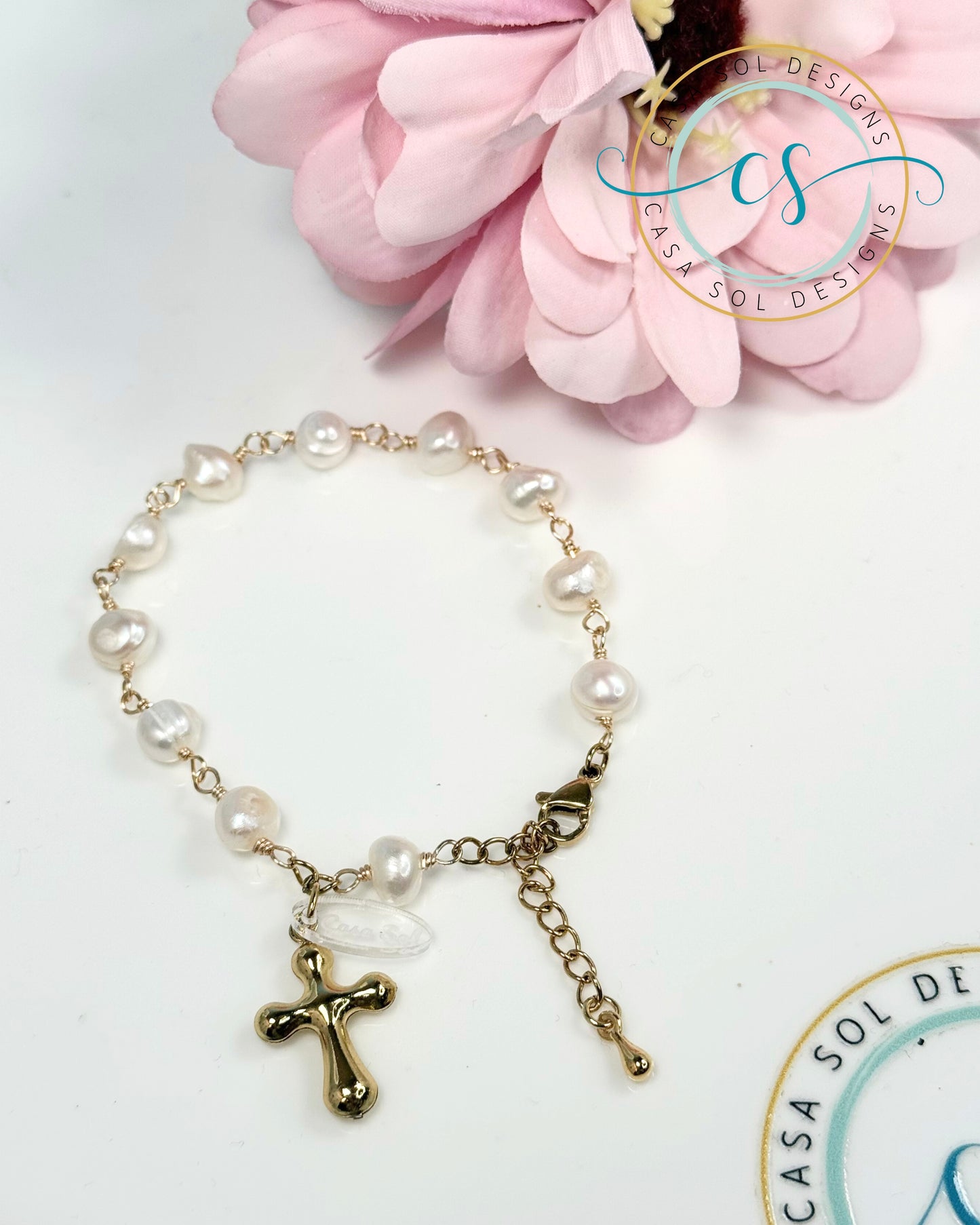 Decenario (Rosario de mano)en perlas