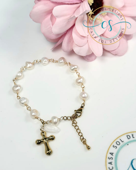 Decenario (Rosario de mano)en perlas